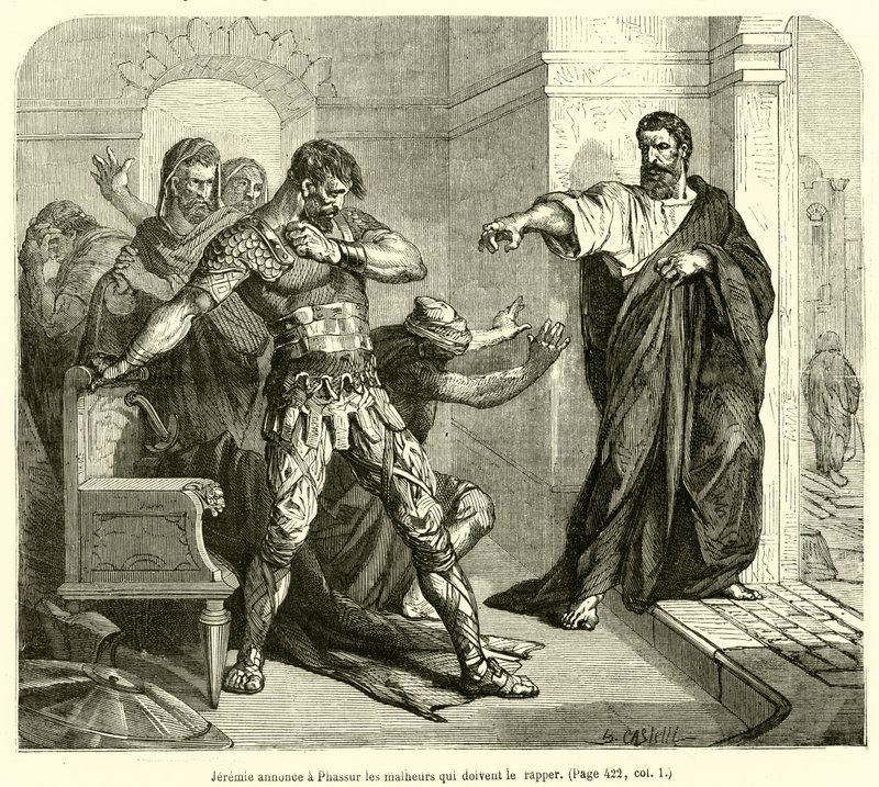 Jeremiah Announces to Pashur the Disasters That Must Befall Him by French School