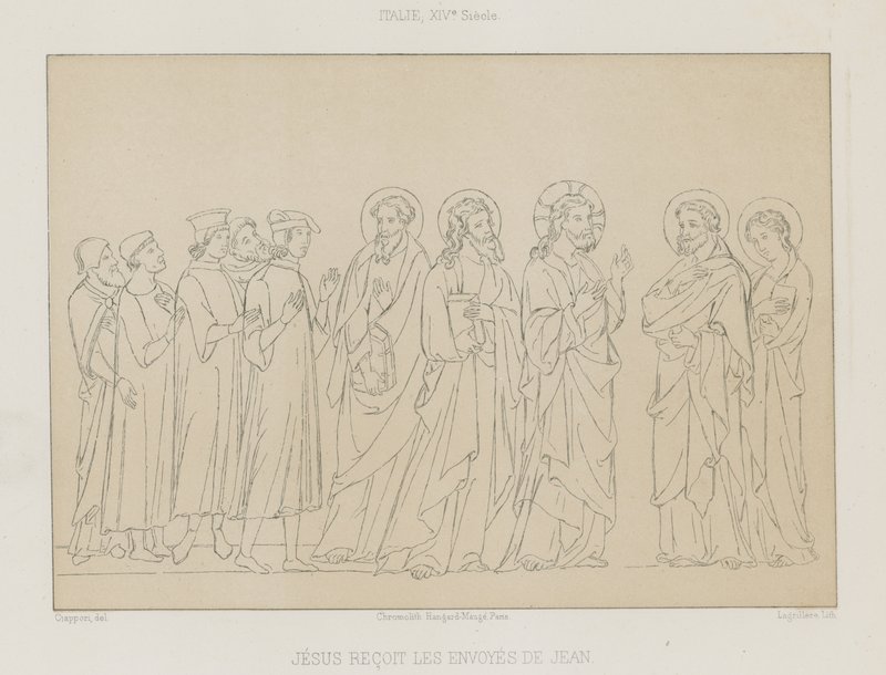 Jesus receives the envoys of John by French School
