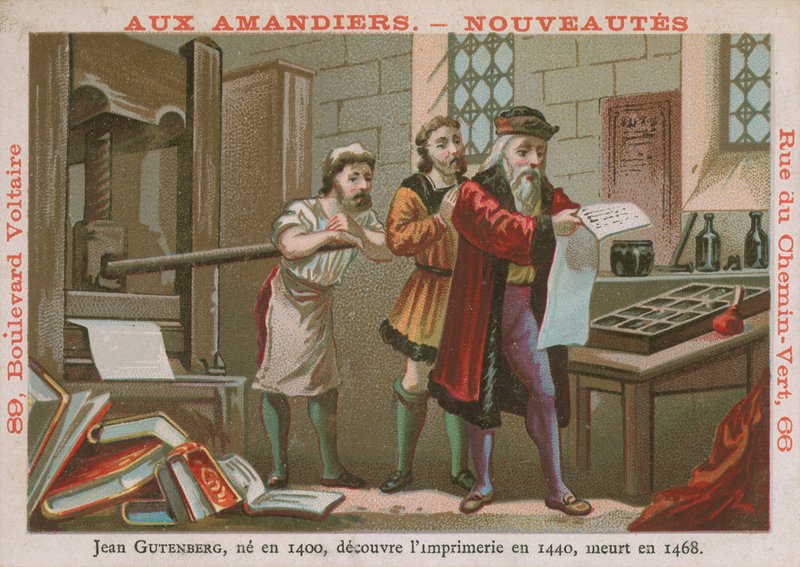 Johannes Gutenberg, 15th Century German inventor and printer by French School