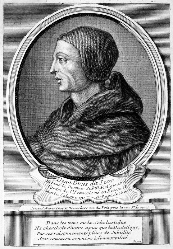John Duns (Duns Scotus), Scottish Catholic priest, philosopher and theologian by French School