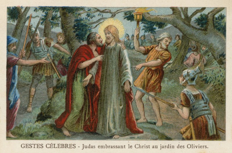 Judas Kissing Christ in the Garden of Gethsemane by French School