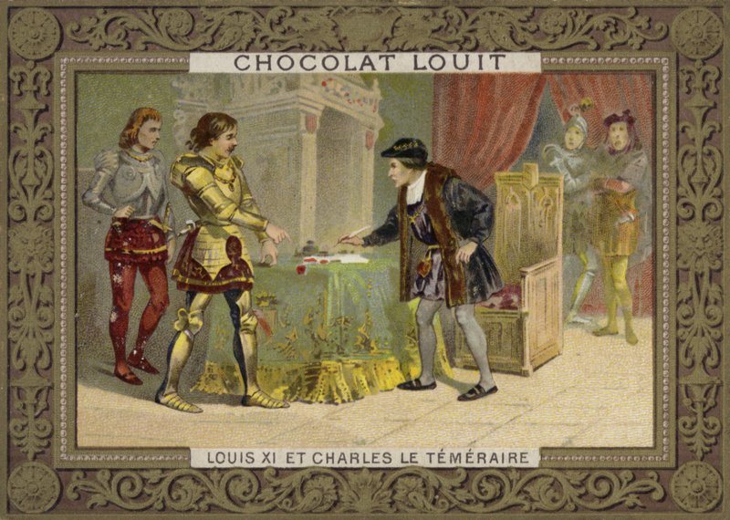 King Louis XI of France and Charles the Bold, Duke of Burgundy by French School