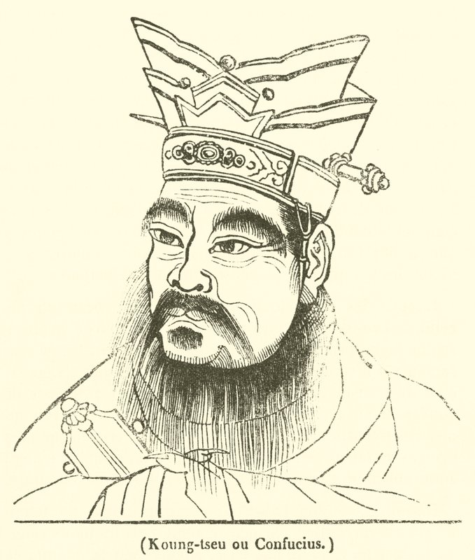 Koung-tseu or Confucius by French School