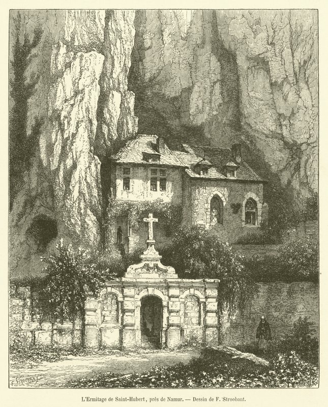 The Hermitage of Saint-Hubert, near Namur by French School