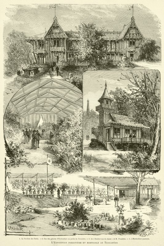 The Forestry and Horticultural Exhibition at the Trocadero by French School