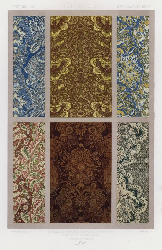 The Ornament of Fabrics: 17th Century by French School
