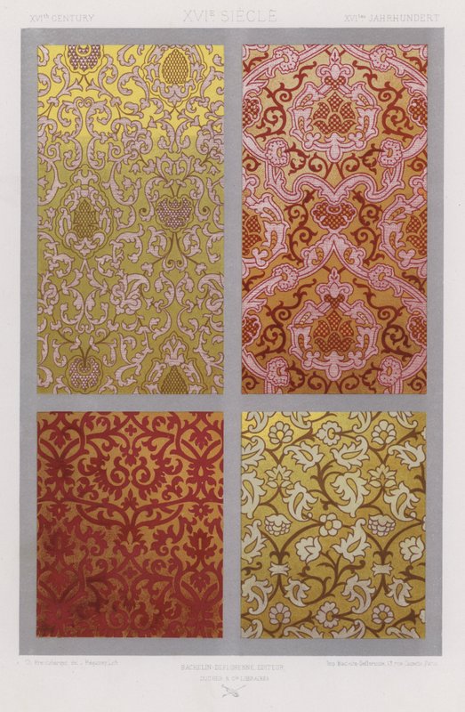 The Ornament of Fabrics: XVIth Century by French School
