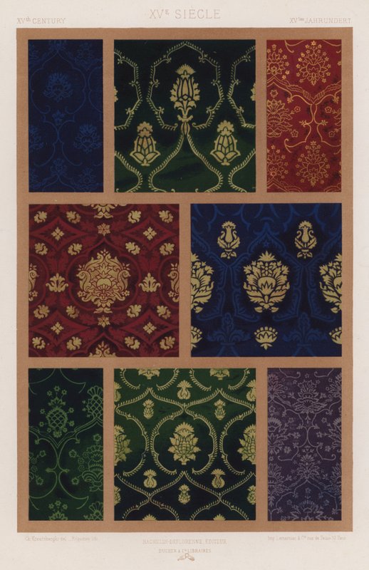 The Ornament of Fabrics: 15th Century by French School