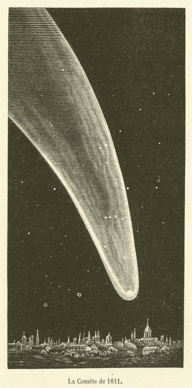 The Comet of 1811 (engraving) by French School