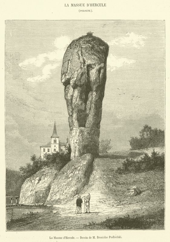 The Club of Hercules (engraving) by French School
