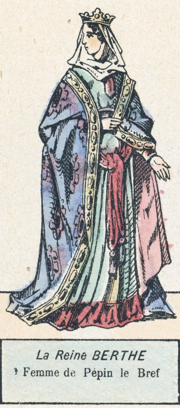 Queen Bertha, Wife of Pepin the Short by French School