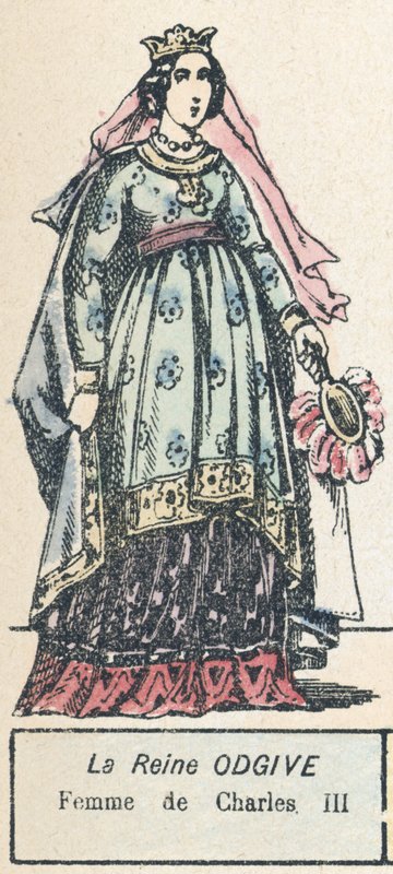Queen Odgive, Wife of Charles III by French School