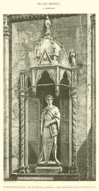 The Statue of Saint George at Or-San-Michele by French School