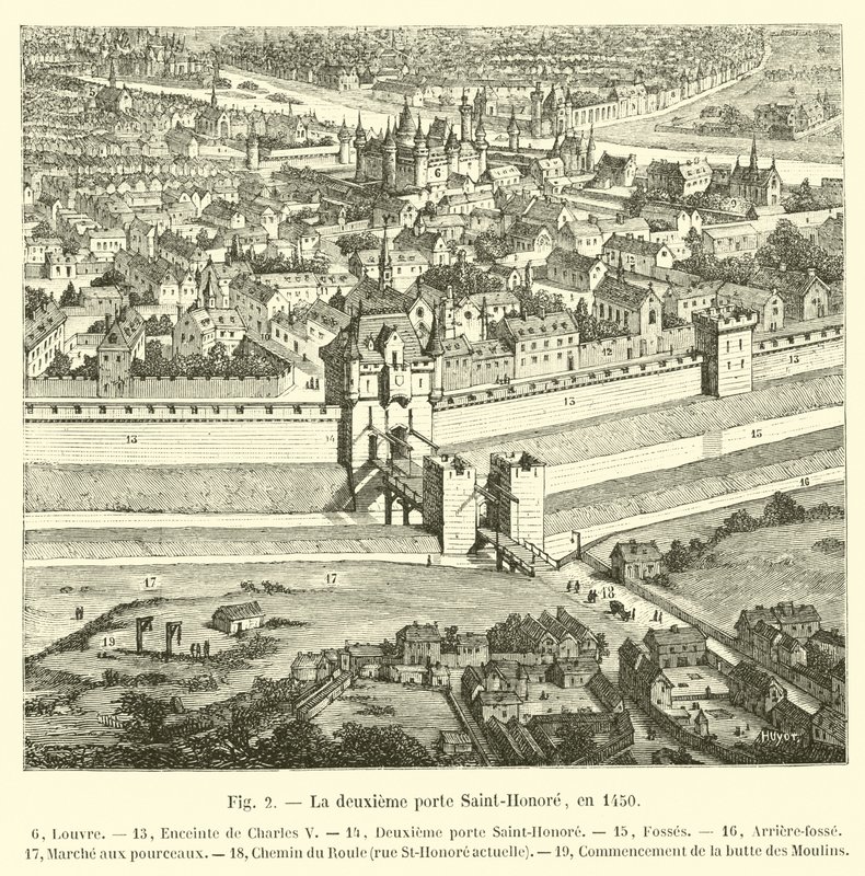 The Second Saint-Honoré Gate, in 1450 by French School