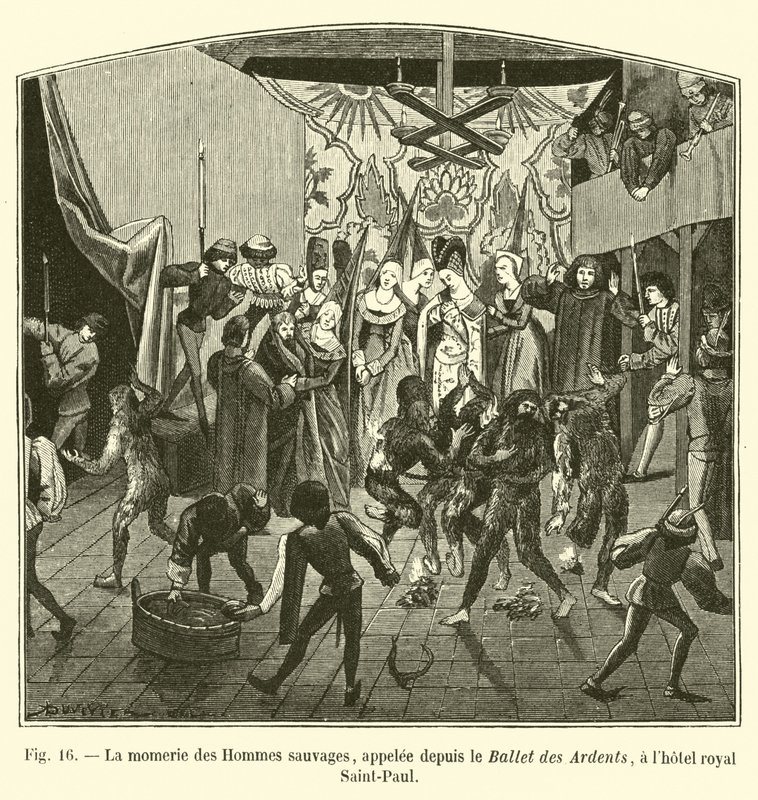 The Momerie of the Wild Men, later called the Ballet of the Ardents, at the Royal Hotel Saint-Paul by French School