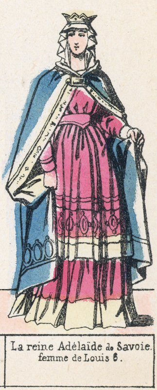 Queen Adelaide of Savoy, wife of Louis VI by French School