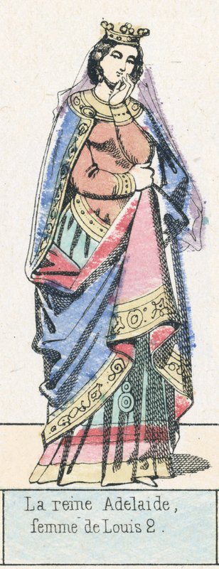 Queen Adelaide, wife of Louis II by French School