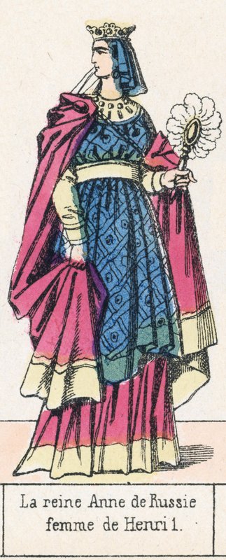 Queen Anne of Russia, wife of Henry I by French School
