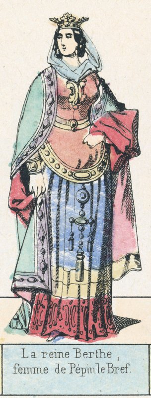 Queen Bertha, Wife of Pepin the Short by French School