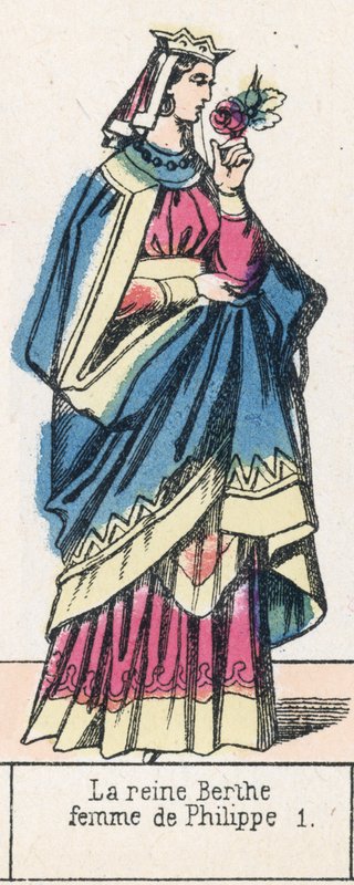 Queen Berthe, wife of Philip I by French School