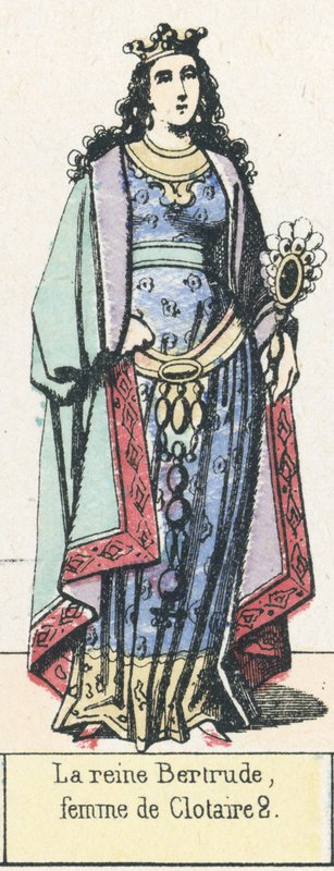 Queen Bertrude, wife of Clotaire II by French School