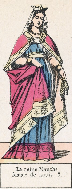 Queen Blanche, Wife of Louis V by French School