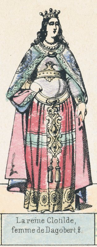Queen Clotilde, Wife of Dagobert II by French School