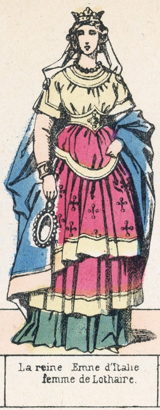 Queen Emma of Italy, Wife of Lothair by French School