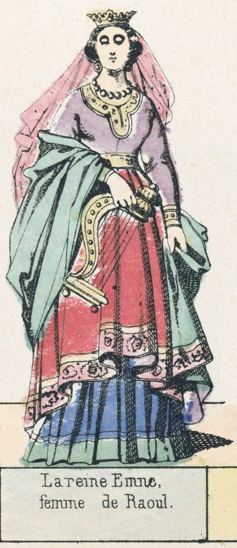 Queen Emne, wife of Raoul by French School
