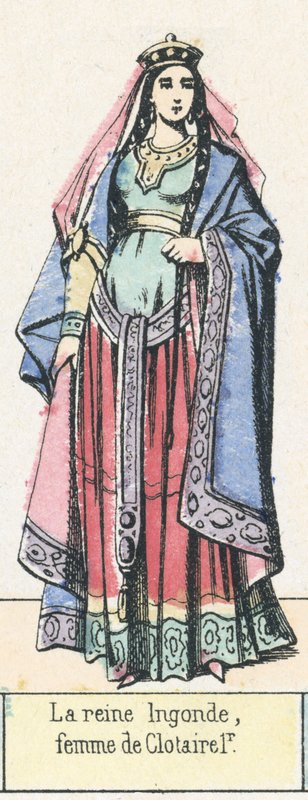 Queen Ingonde, Wife of Clotaire I by French School