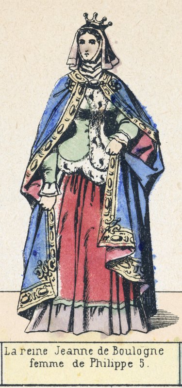 Queen Jeanne of Boulogne, wife of Philip V by French School