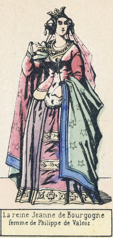 Queen Jeanne of Burgundy, wife of Philip of Valois by French School