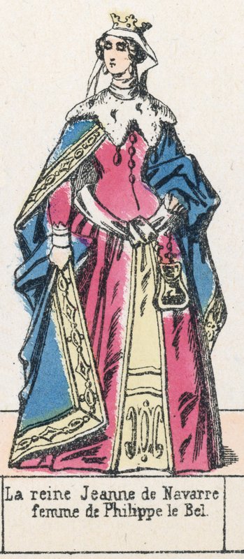 Queen Jeanne of Navarre, wife of Philip the Fair by French School