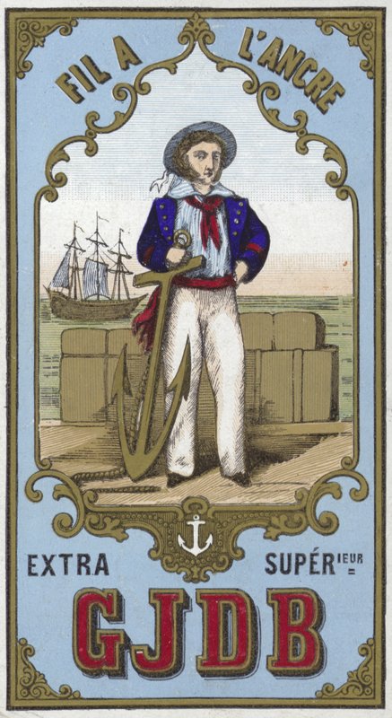 Label for anchor thread by French School