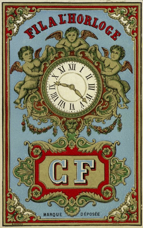 Label for clock thread by French School