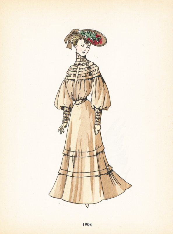 Ladies fashion, 1904 by French School