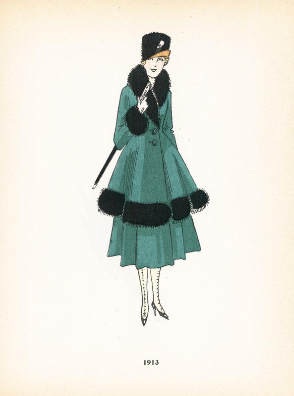 Ladies fashion, 1913 by French School