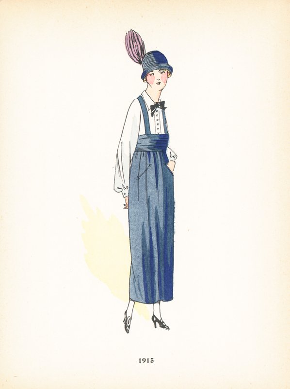 Ladies fashion, 1915 by French School