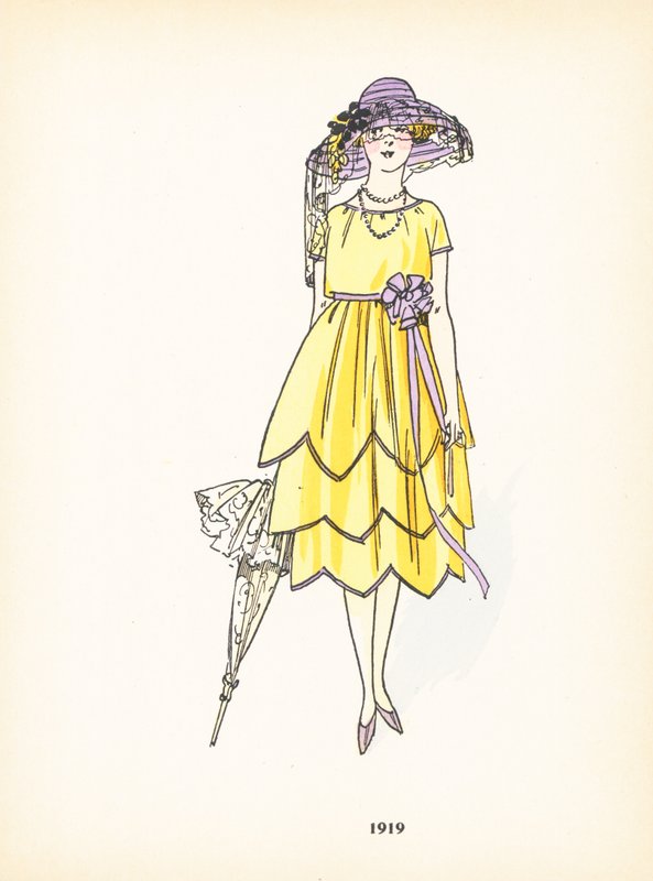 Ladies fashion, 1919 by French School