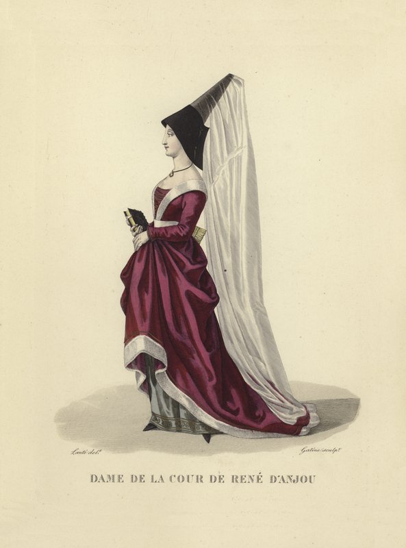 Lady of the court of Rene of Anjou by French School