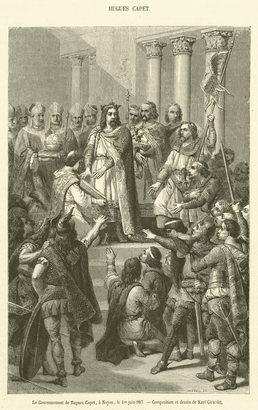 The Coronation of Hugh Capet, Noyon, June 1, 987 by French School