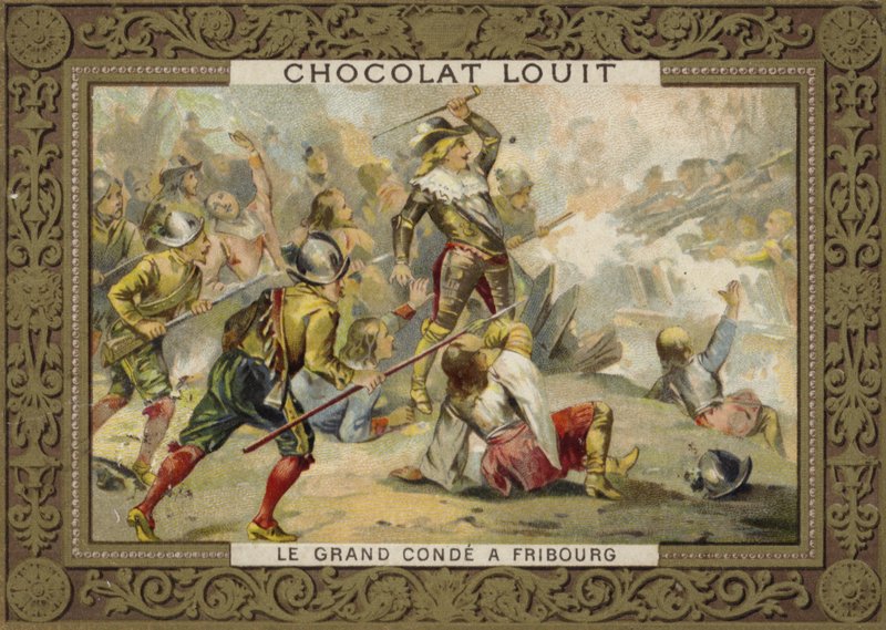 Le Grand Conde at the Battle of Freiburg, 1644 by French School