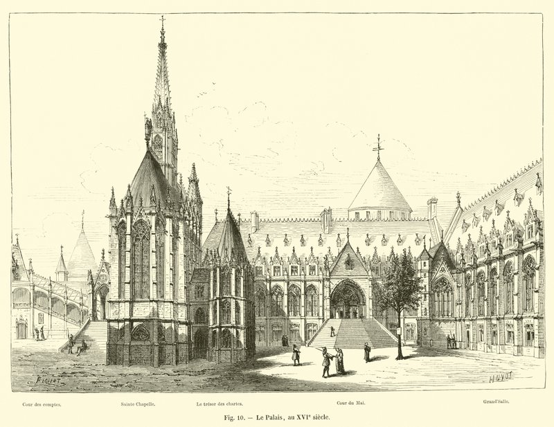 The Palace, in the 16th century by French School