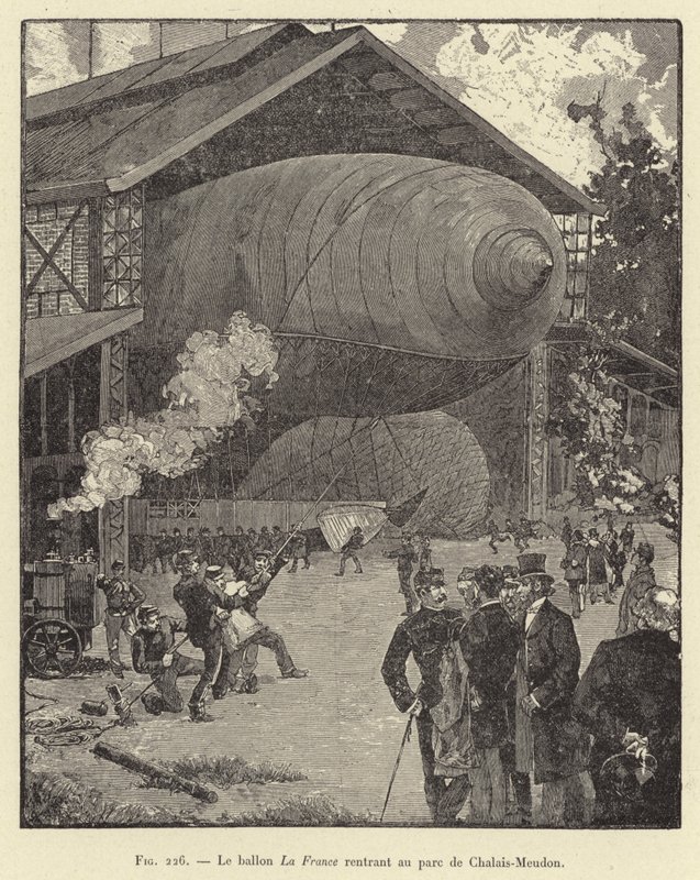 The Balloon La France Returning to the Park of Chalais-Meudon by French School
