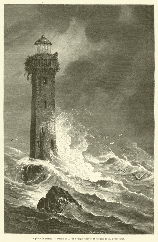 The Hazard Lighthouse by French School