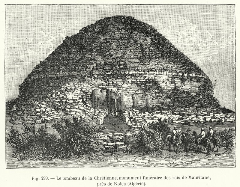 The Tomb of the Christian Woman, Funerary Monument of the Kings of Mauritania, near Kolea, Algeria by French School