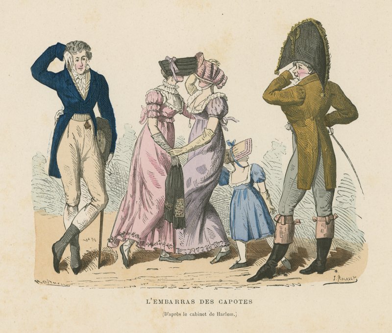 The embarrassment of the hoods by French School
