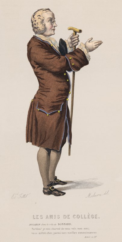 The College Friends, Act I, Scene XV by French School