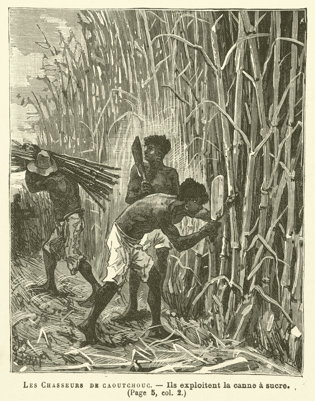 The Rubber Hunters (engraving) by French School