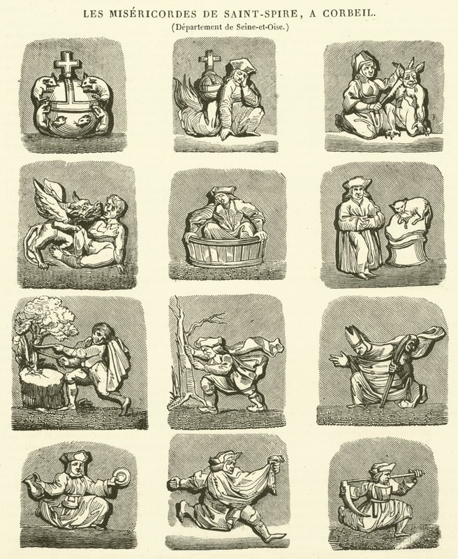 The Misericords of Saint-Spire, in Corbeil by French School